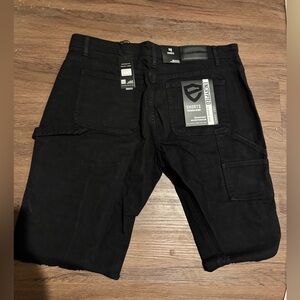 Marc Ecko Black Cargo Shorts for Men